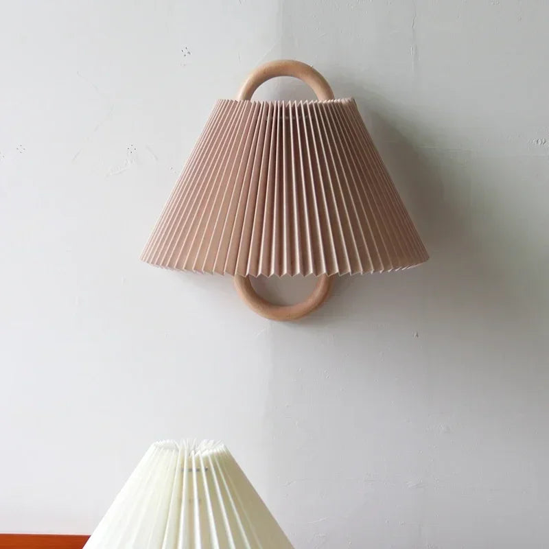 Luminary Wabi-Sabi Wall Sconce | Handcrafted Beech Wood Lamp for Bedroom & Living Room