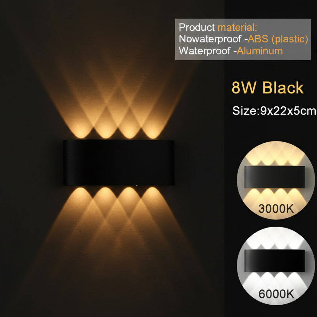 Lumora Dual-Glow LED Wall Sconce — Sleek Up/Down Light for Every Space
