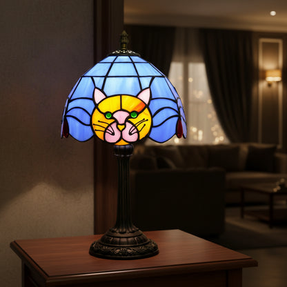 Midnight Whiskers — Black Cat Bedside Lamp