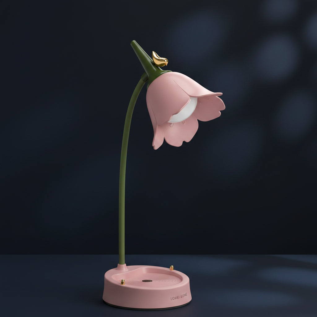 Lumora Bloom LED Desk Lamp – Touch Dimming, Eye-Care Light