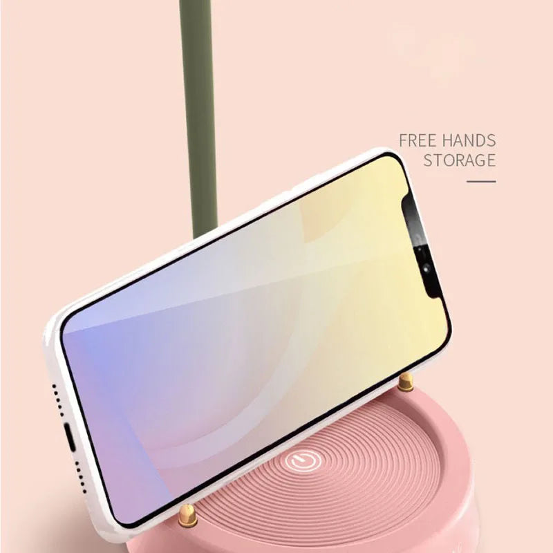 Lumora Bloom LED Desk Lamp – Touch Dimming, Eye-Care Light