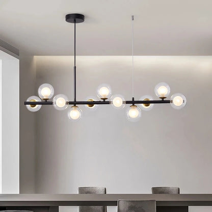 Luminary Spheres – Nordic Glass Ball Chandelier | Warm Ambient Glow for Dining, Kitchen & Living Spaces