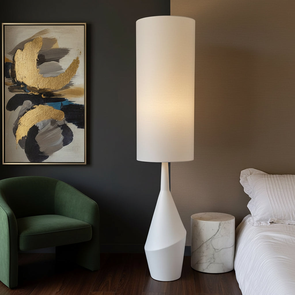 Lumora Blanco Floor Lamp — Nordic Minimalist Glow for Living Rooms & Bedrooms