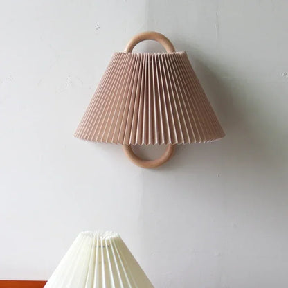 Luminary Wabi-Sabi Wall Sconce | Handcrafted Beech Wood Lamp for Bedroom & Living Room