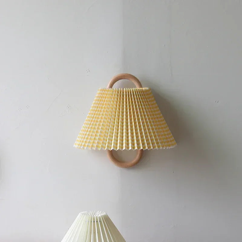 Luminary Wabi-Sabi Wall Sconce | Handcrafted Beech Wood Lamp for Bedroom & Living Room