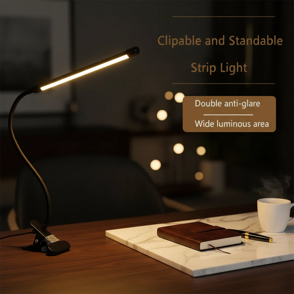 LumiClip Pro – Eye-Care LED Desk Lamp for Study & Bedside