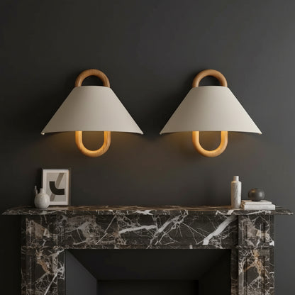 Luminary Wabi-Sabi Wall Sconce | Handcrafted Beech Wood Lamp for Bedroom & Living Room