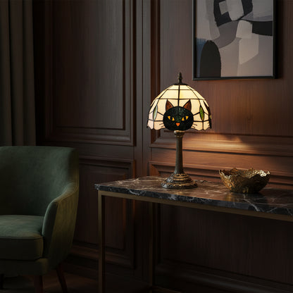 Midnight Whiskers — Black Cat Bedside Lamp