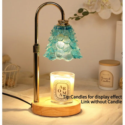 Lumora Wax Melt Aroma Lamp – Retro Night Light with Color Glow