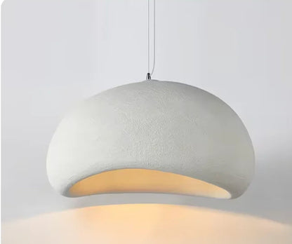 Sculptural Nordic Calm Hanging Above You  — Lumora Wabi-Sabi Pendant Light