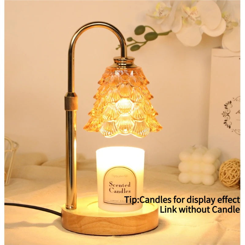 Lumora Wax Melt Aroma Lamp – Retro Night Light with Color Glow