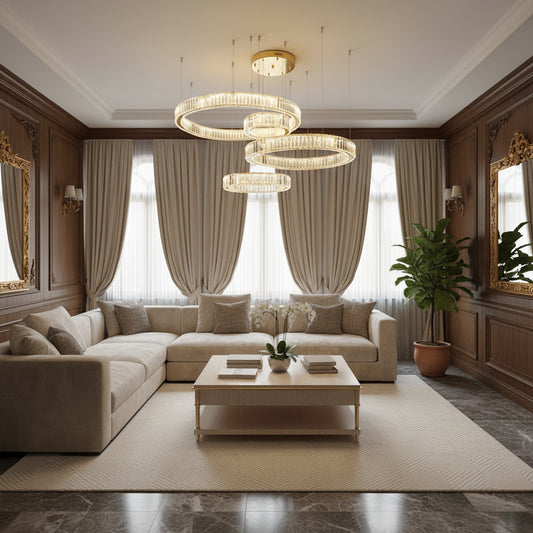 Dimmable Luxury Light That Commands the Room —  Lumora Crystal Ring Chandelier