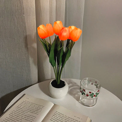 Lumora Tulip Glow Lamp – Enchanting LED Flower Night Light