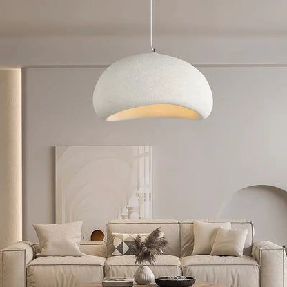 Sculptural Nordic Calm Hanging Above You  — Lumora Wabi-Sabi Pendant Light
