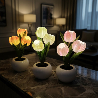Lumora Tulip Glow Lamp – Enchanting LED Flower Night Light