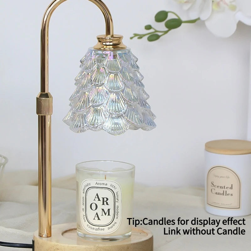 Lumora Wax Melt Aroma Lamp – Retro Night Light with Color Glow