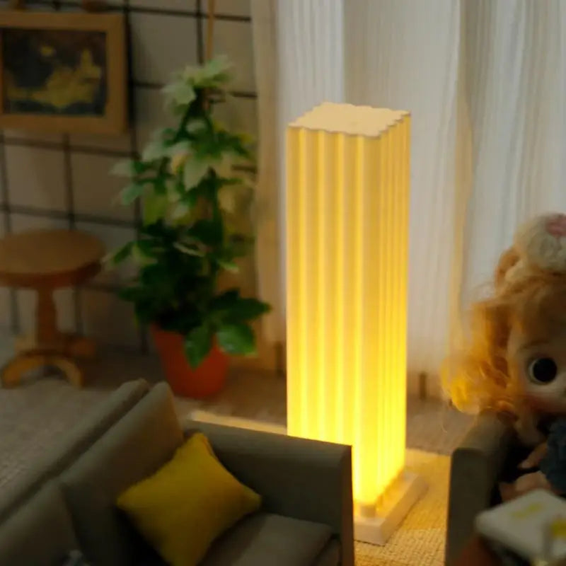 Tiny Glow:  Scale LED Floor Lamp for Dollhouses & Dioramas