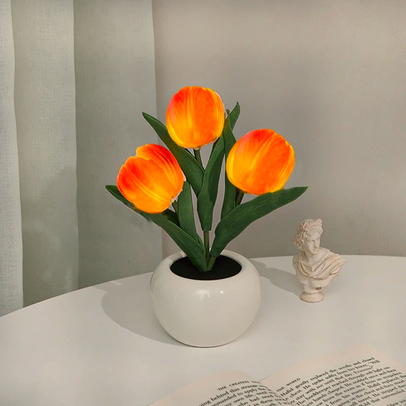Lumora Tulip Glow Lamp – Enchanting LED Flower Night Light