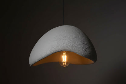 Sculptural Nordic Calm Hanging Above You  — Lumora Wabi-Sabi Pendant Light