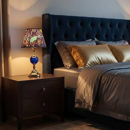 Vintage Glow Bedside Lamp – Retro Wrought Iron Elegance for Your Bedroom