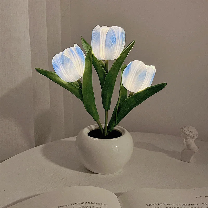 Lumora Tulip Glow Lamp – Enchanting LED Flower Night Light