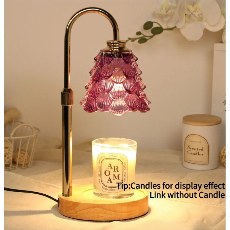 Lumora Wax Melt Aroma Lamp – Retro Night Light with Color Glow
