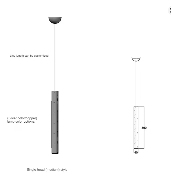 Lumora Tube Chandelier — Modular Nordic LED Ceiling Light for Dining Rooms, Living Rooms & Bars