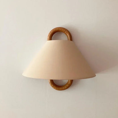 Luminary Wabi-Sabi Wall Sconce | Handcrafted Beech Wood Lamp for Bedroom & Living Room