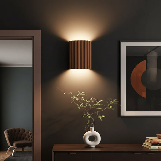 Lumora Sculptural Resin Wall Lamp — Nordic Art Meets Warm Ambient Light
