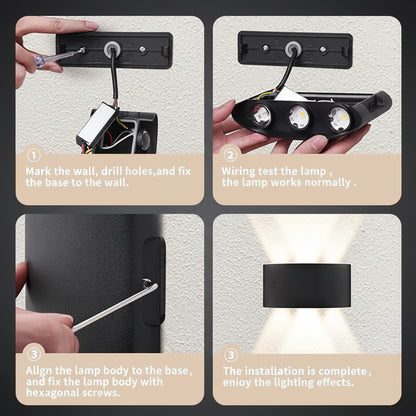 Lumora Dual-Glow LED Wall Sconce — Sleek Up/Down Light for Every Space