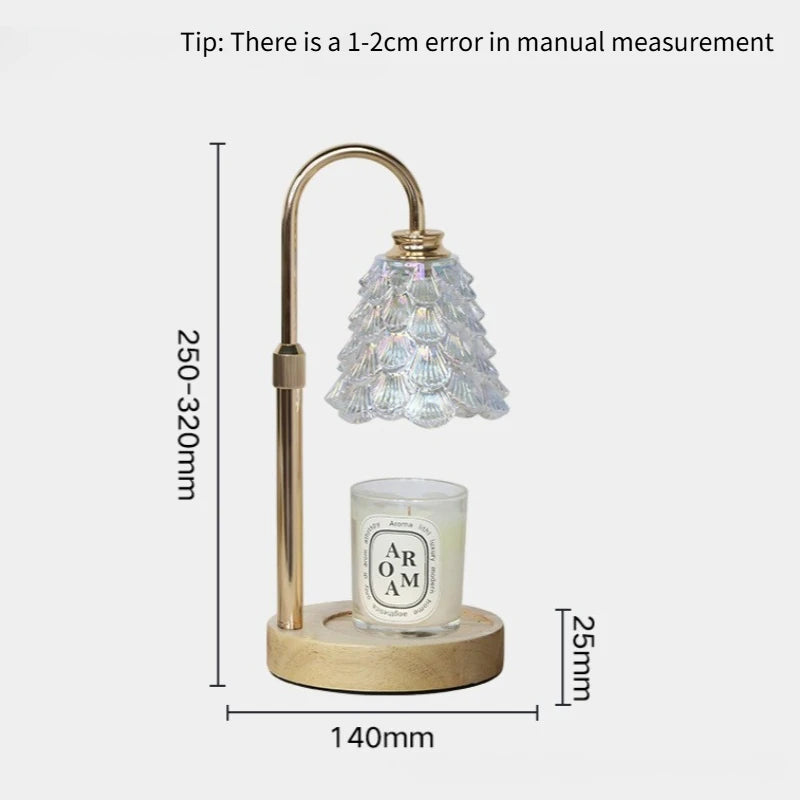 Lumora Wax Melt Aroma Lamp – Retro Night Light with Color Glow