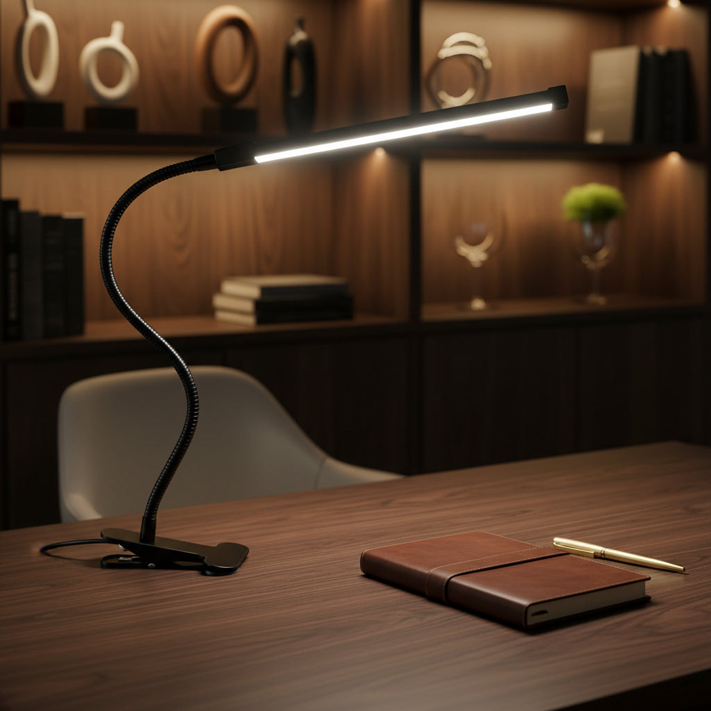 LumiClip Pro – Eye-Care LED Desk Lamp for Study & Bedside